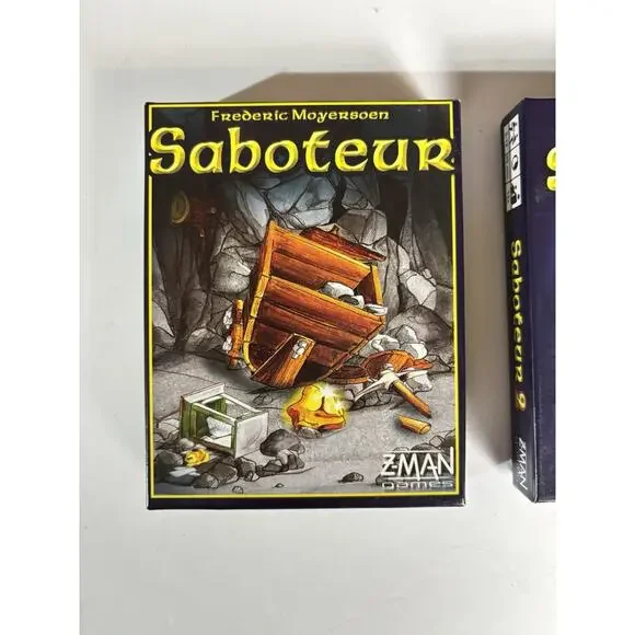 Lot Of Two Games - Saboteur And Saboteur 2 Complete Card Game Sets VG Condition - Picture 2 of 16